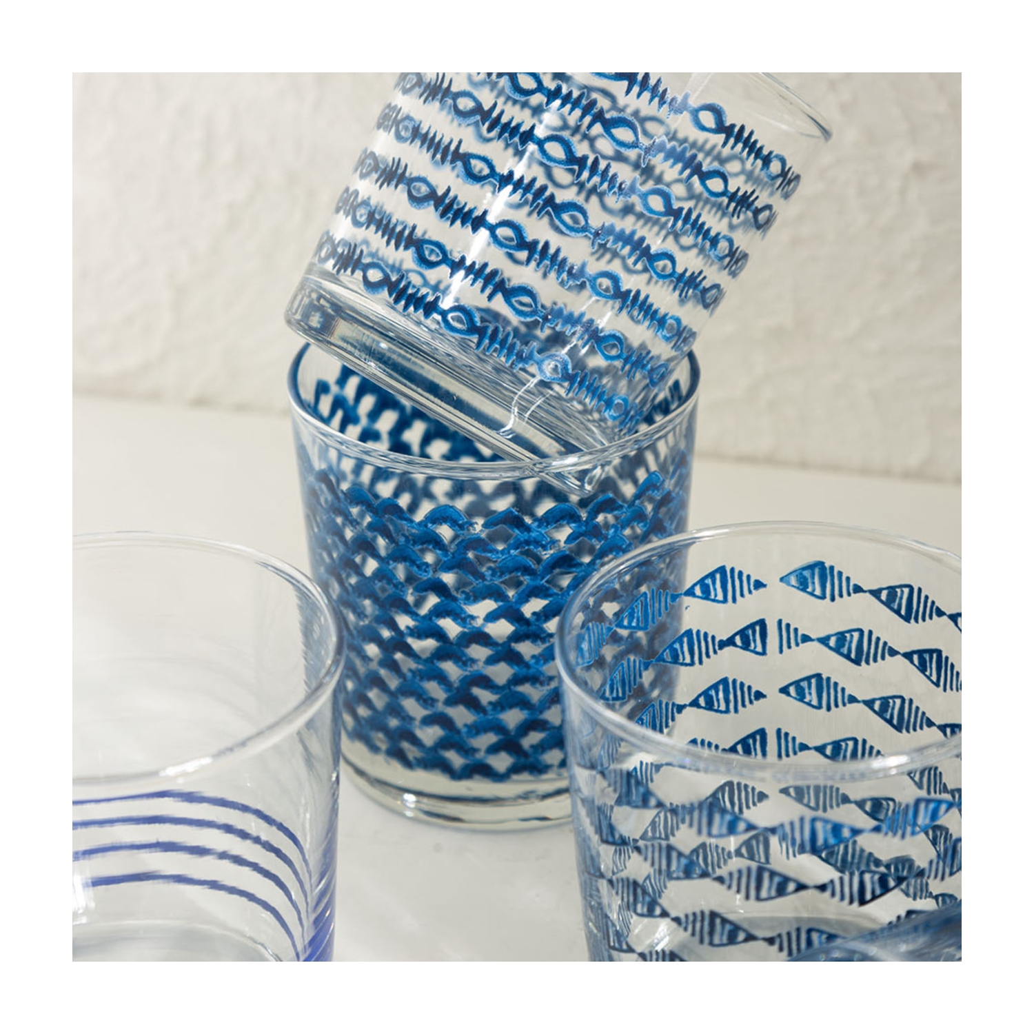 BLUE MIX BARDAK SETİ 4 LÜ 380 ML