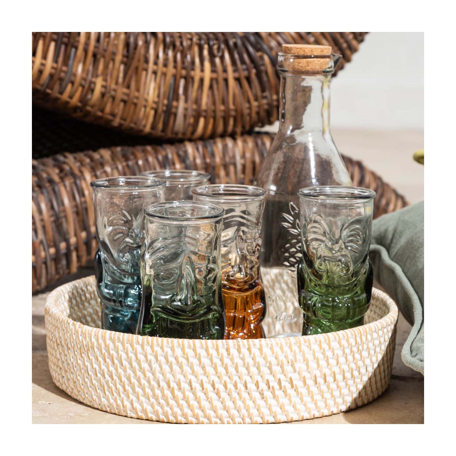 TIKI KOKTEYL BARDAĞI YEŞİL 250 CC