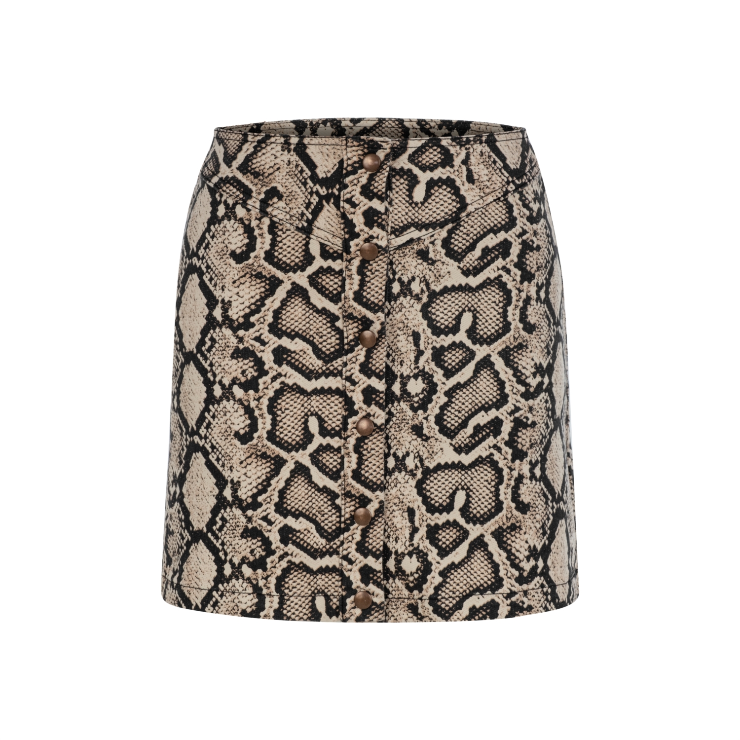 YILAN DESENLİ A FORM MİNİ ETEK