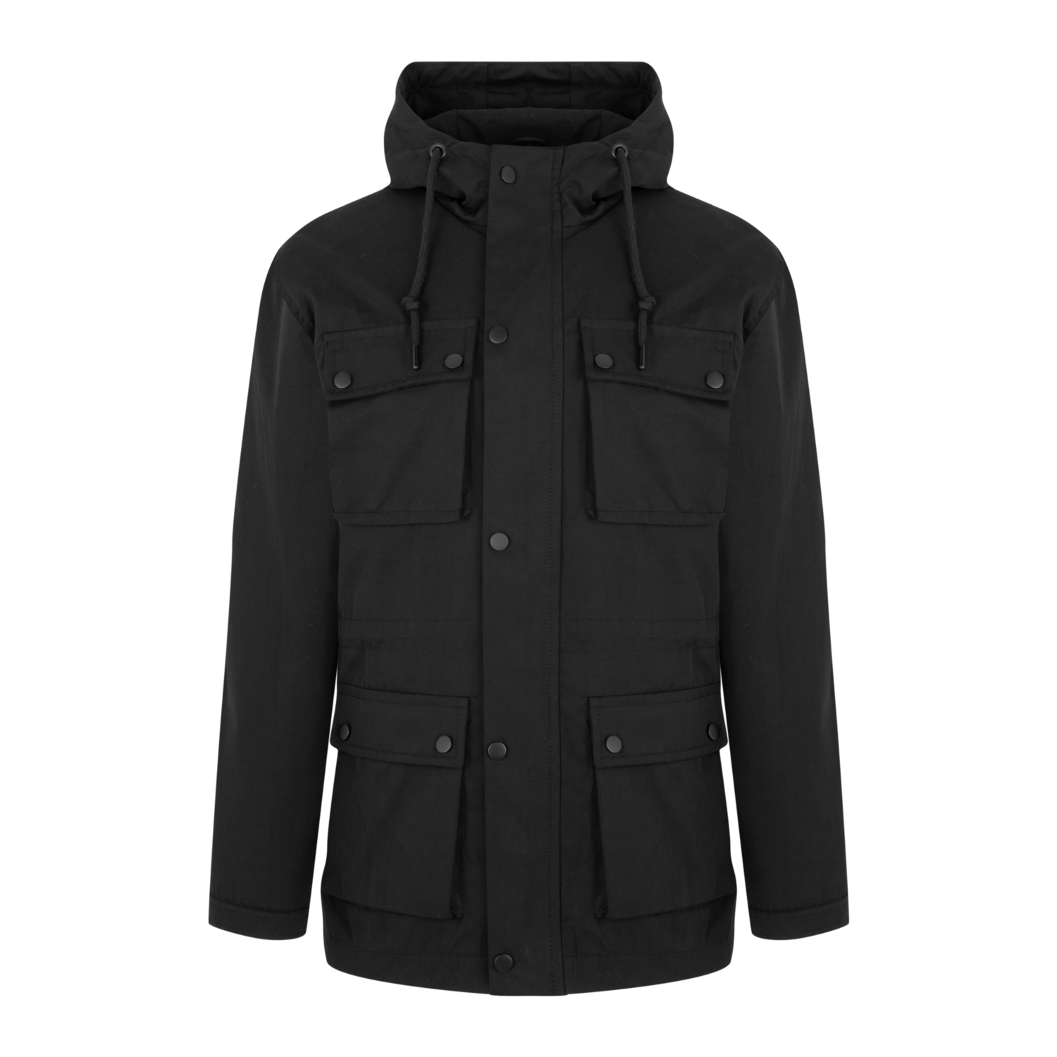 KAPÜŞONLU ÇOK CEPLİ KISA MONT