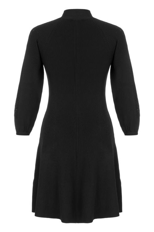  UZUN KOLLU TRİKO MİNİ KLOŞ ELBİSE