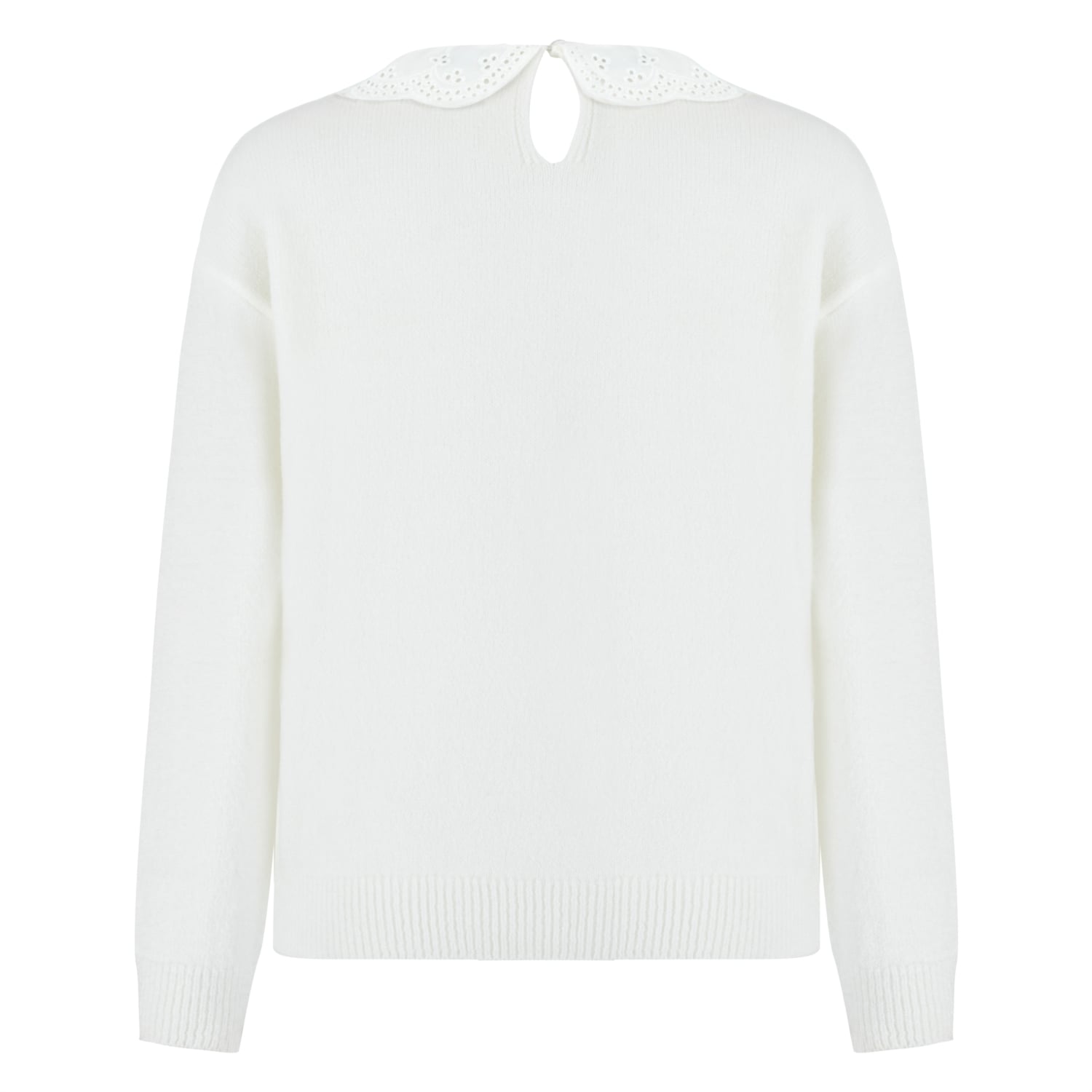 FİSTO İŞLEMELİ BEBE YAKA TRİKO KAZAK