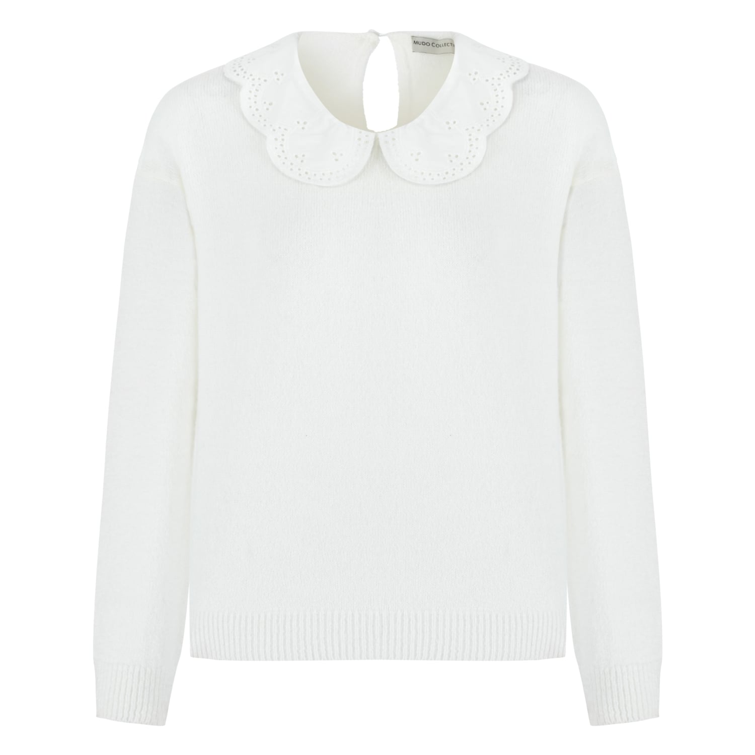 FİSTO İŞLEMELİ BEBE YAKA TRİKO KAZAK