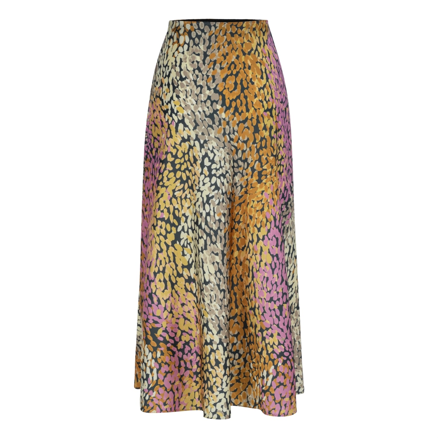 SOYUT DESENLİ A FORM MİDİ ETEK