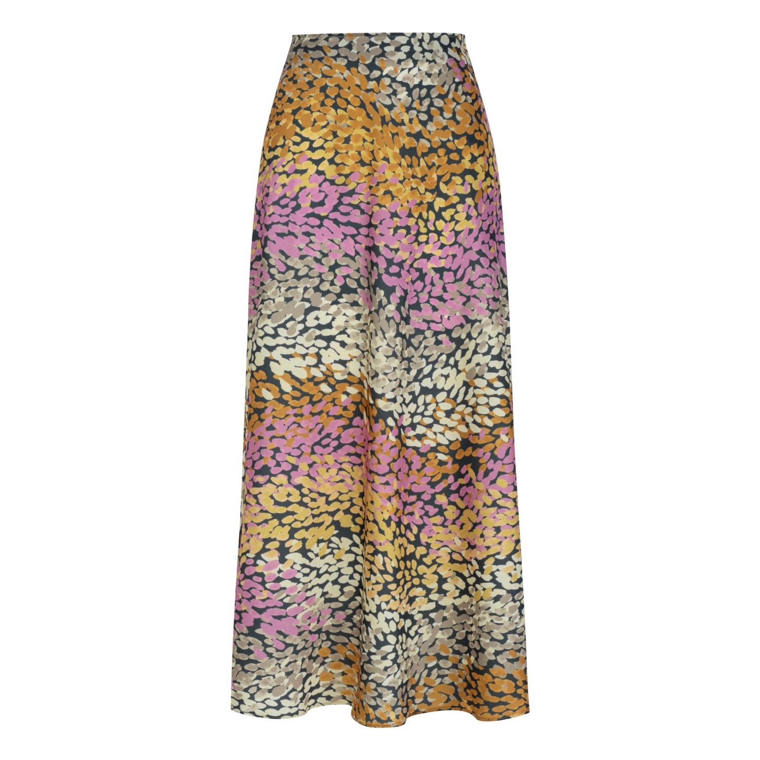 SOYUT DESENLİ A FORM MİDİ ETEK