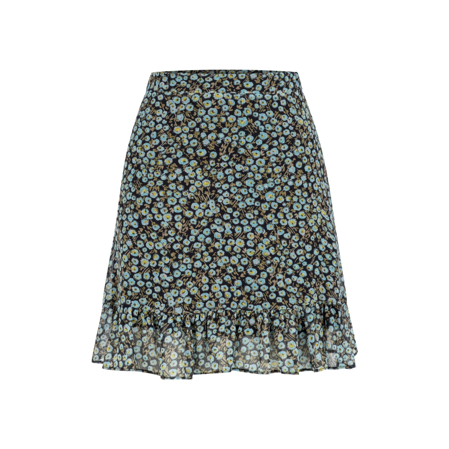 ÇİÇEK DESENLİ MİNİ KLOŞ ETEK