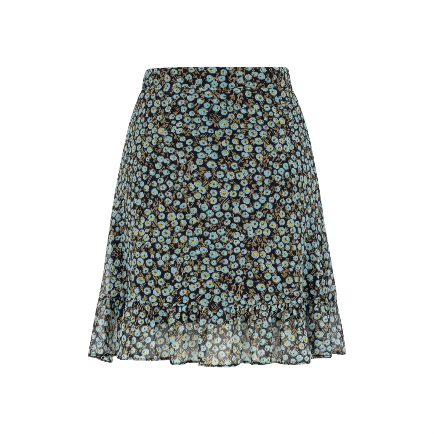 ÇİÇEK DESENLİ MİNİ KLOŞ ETEK