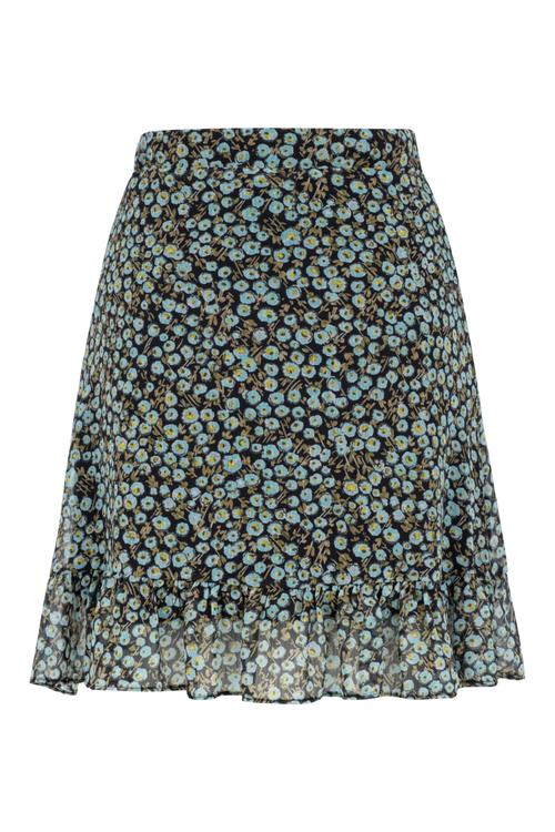  ÇİÇEK DESENLİ MİNİ KLOŞ ETEK