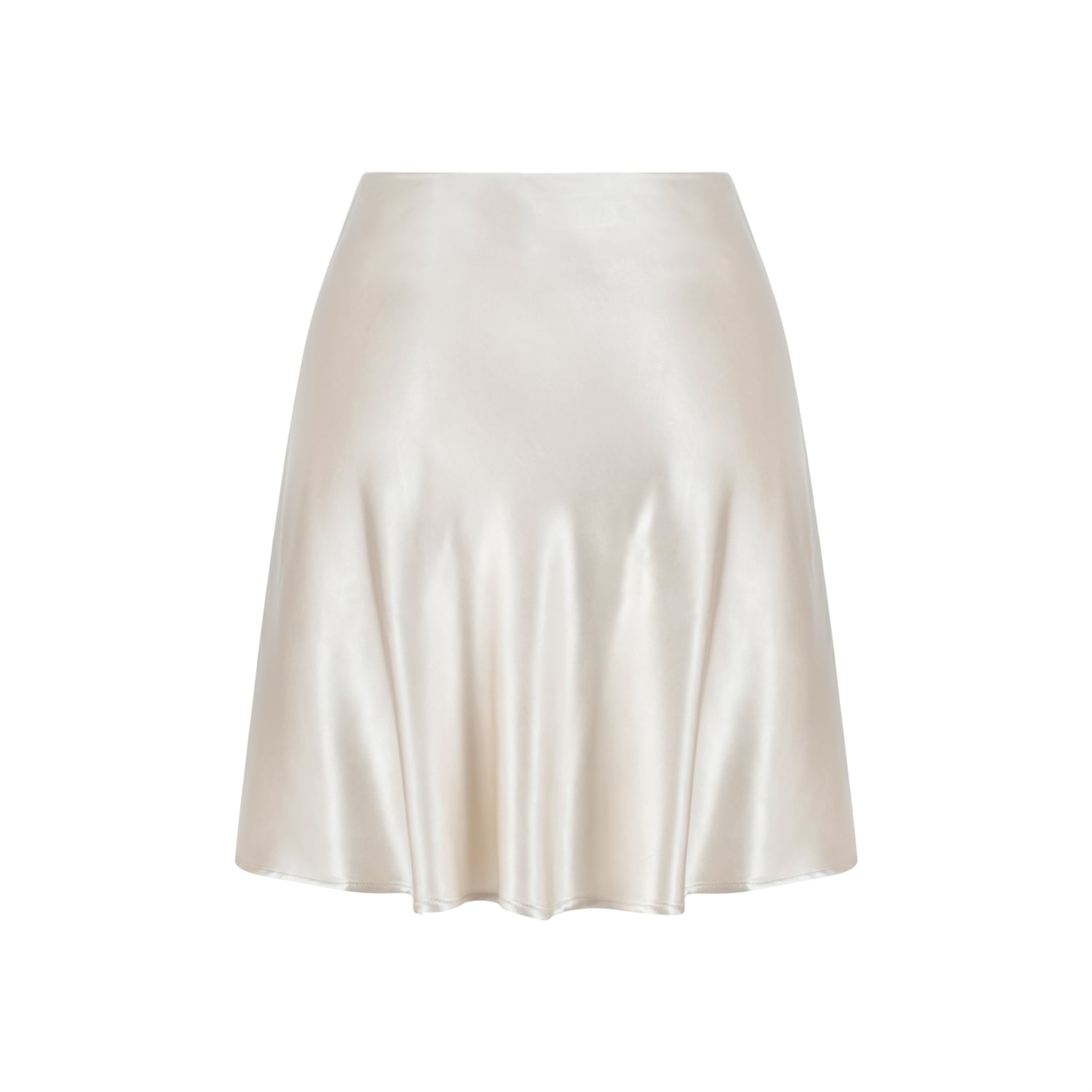 SATEN GÖRÜNÜMLÜ A FORM MİNİ ETEK