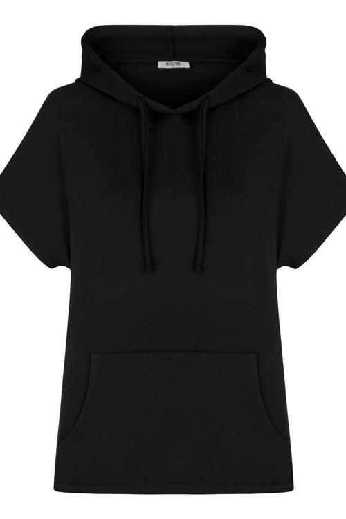  KISA KOLLU KAPÜŞONLU SWEATSHIRT