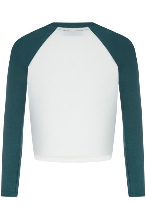  RENK BLOKLU BİSİKLET YAKA UZUN KOLLU T-SHIRT