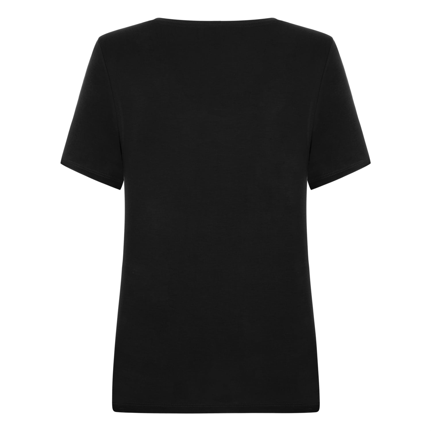 TAŞ İŞLEMELİ V YAKA KISA KOLLU T-SHIRT