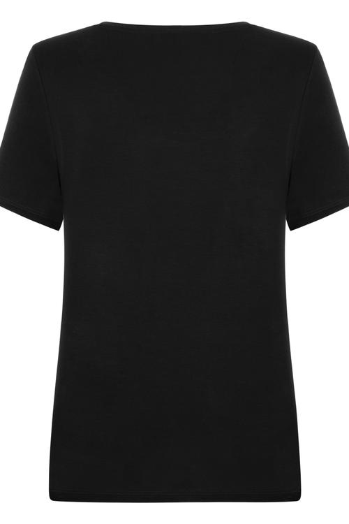  TAŞ İŞLEMELİ V YAKA KISA KOLLU T-SHIRT