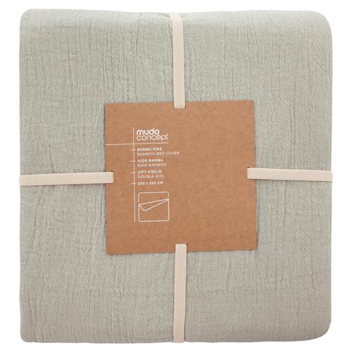  BAMBU ÇİFT KİŞİLİK PİKE YEŞİL 230X250