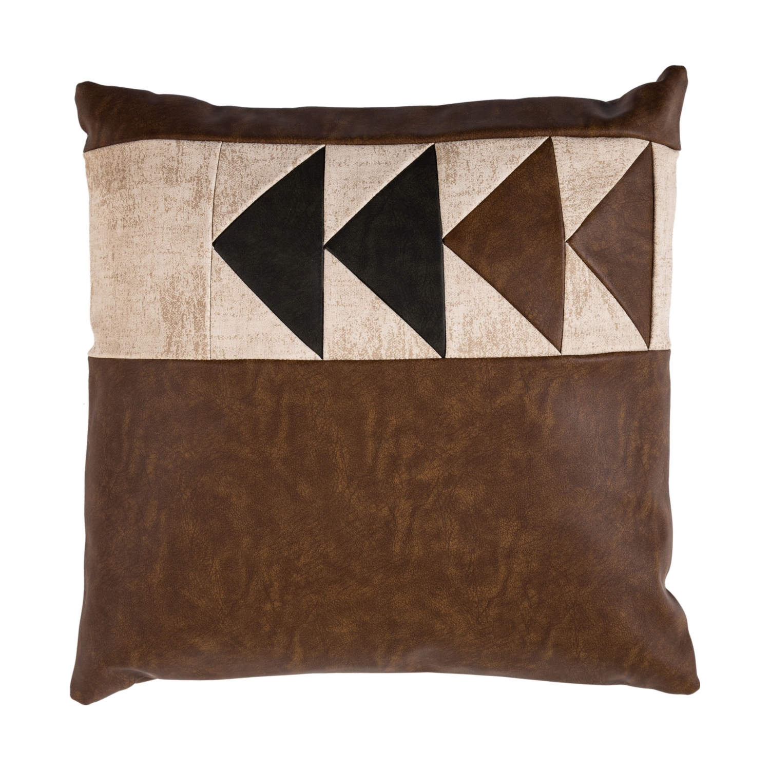 CARL BEAM SUNİ DERİ KIRLENT KAHVE 45X45