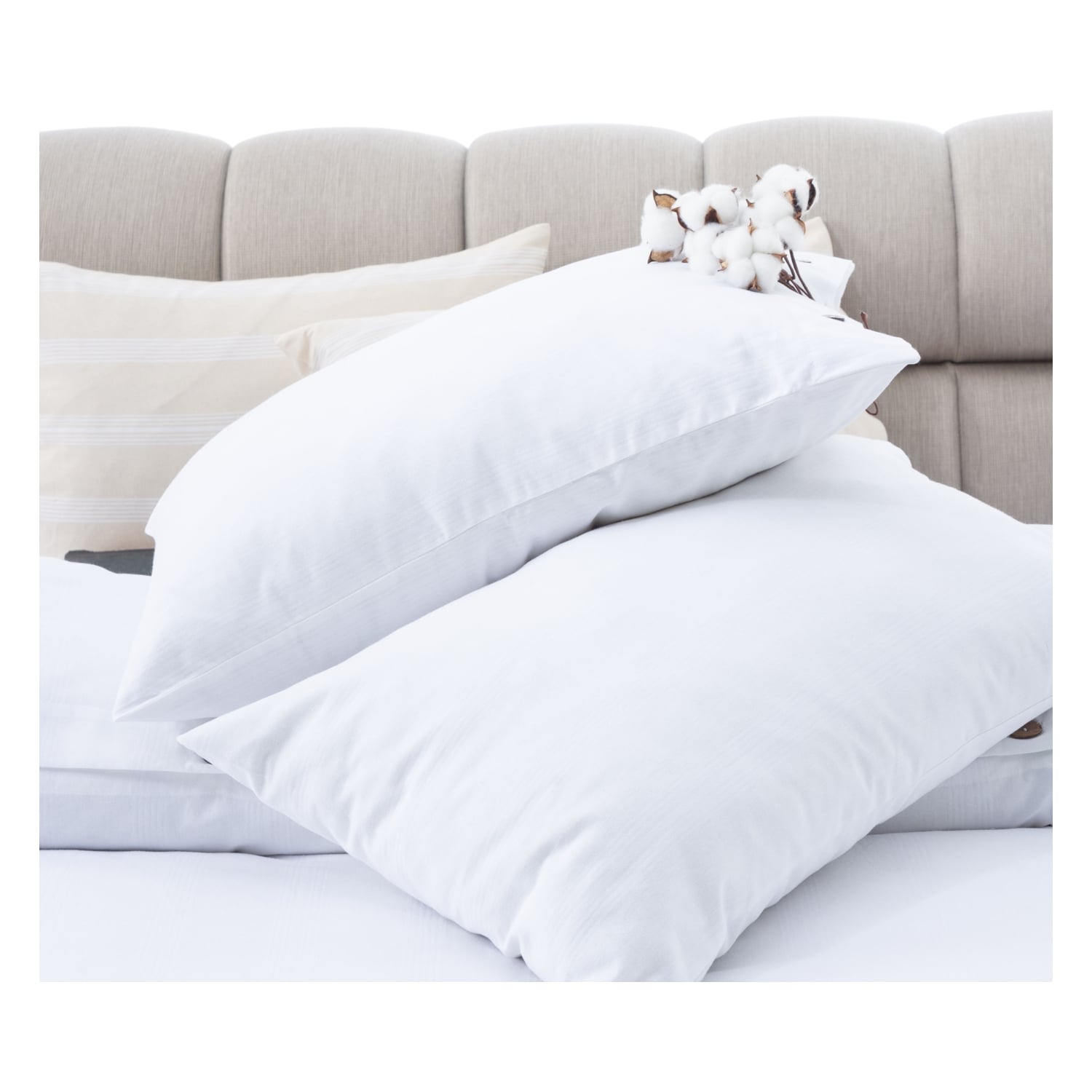 BRIE ÇİFT KİŞİLİK NEVRESİM TAKIMI BEYAZ 200X220