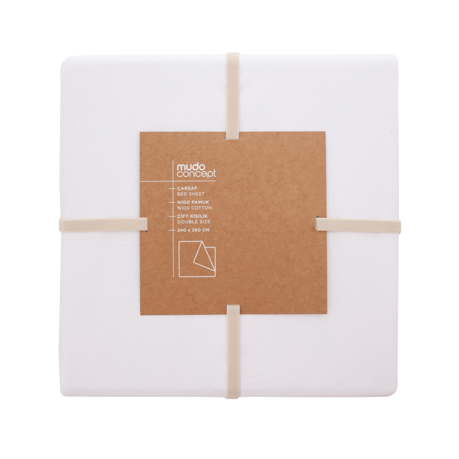 BELLA DÜZ ÇARŞAF BEYAZ 240X260