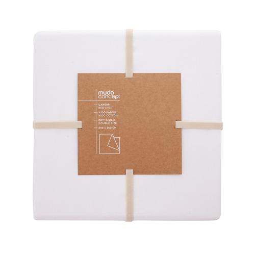  BELLA DÜZ ÇARŞAF BEYAZ 240X260