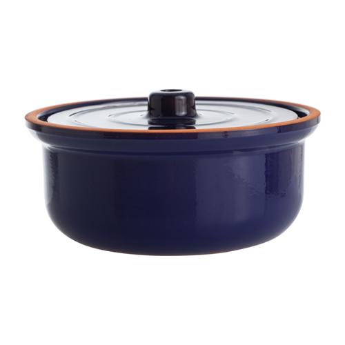 NATURAL BÜYÜK GÜVEÇ TENCERE 2,5L LACİVERT