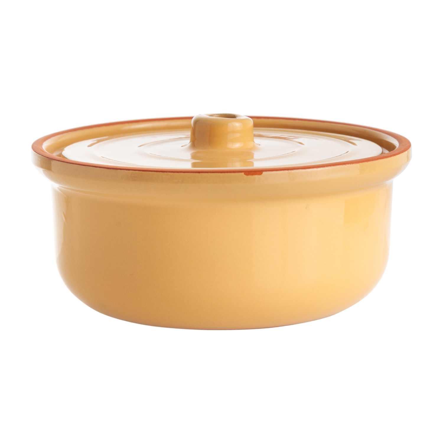 NATURAL BÜYÜK GÜVEÇ TENCERE 2.5 L - SARI