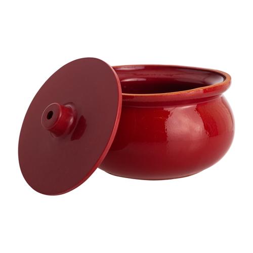  NATURAL KÜÇÜK GÜVEÇ TENCERE 1 L - KIRMIZI