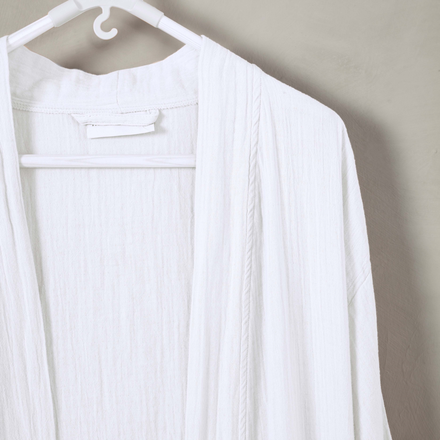 MÜSLİN BORNOZ ERKEK BEYAZ