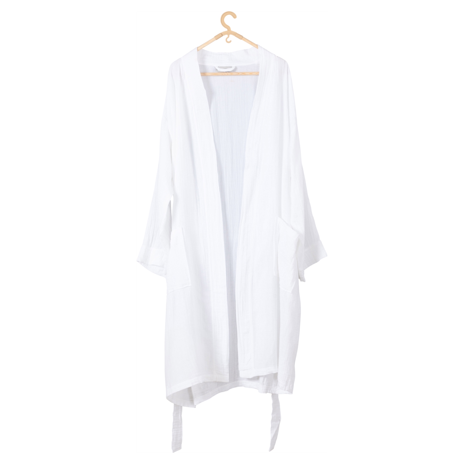 MÜSLİN BORNOZ ERKEK BEYAZ