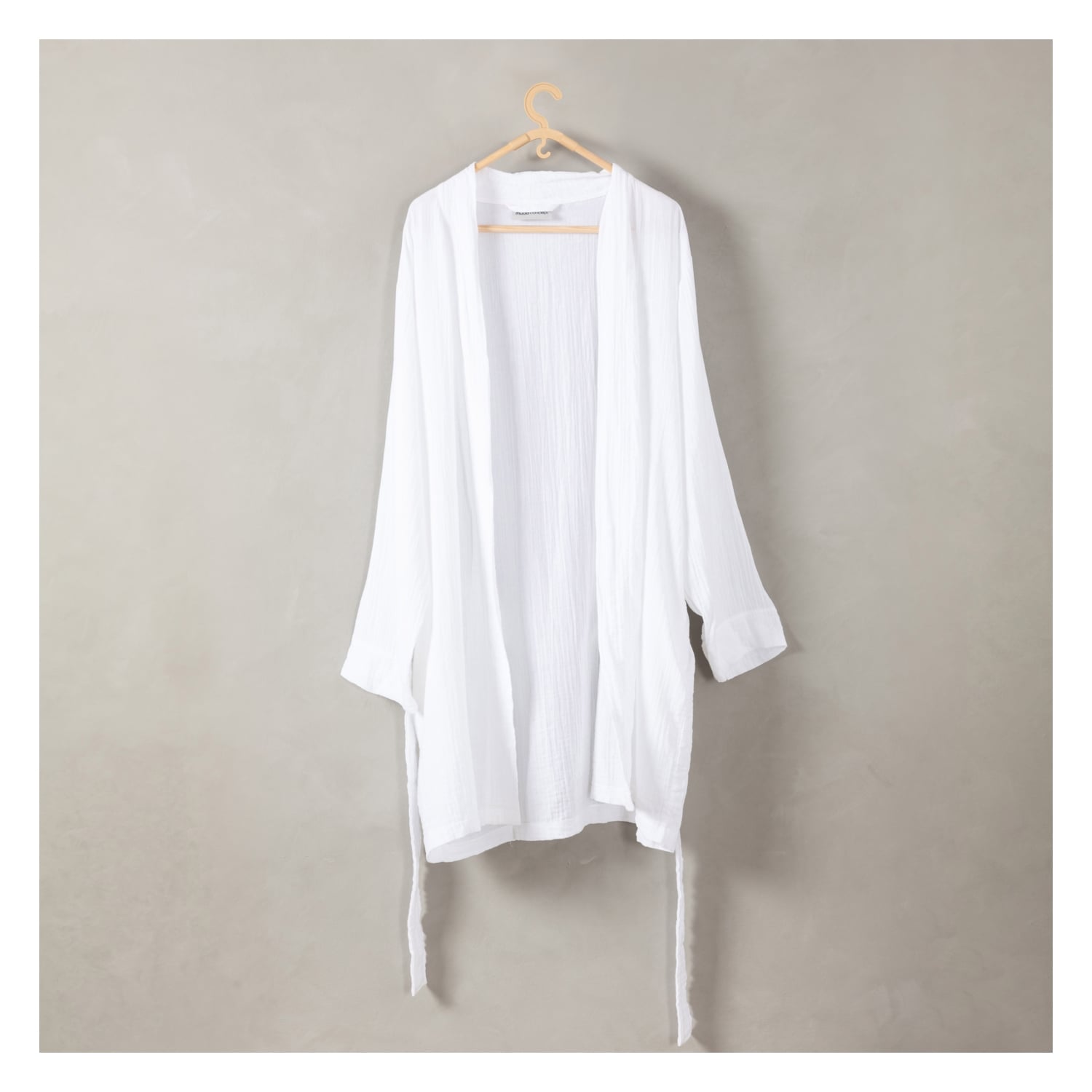 MÜSLİN BORNOZ KADIN BEYAZ