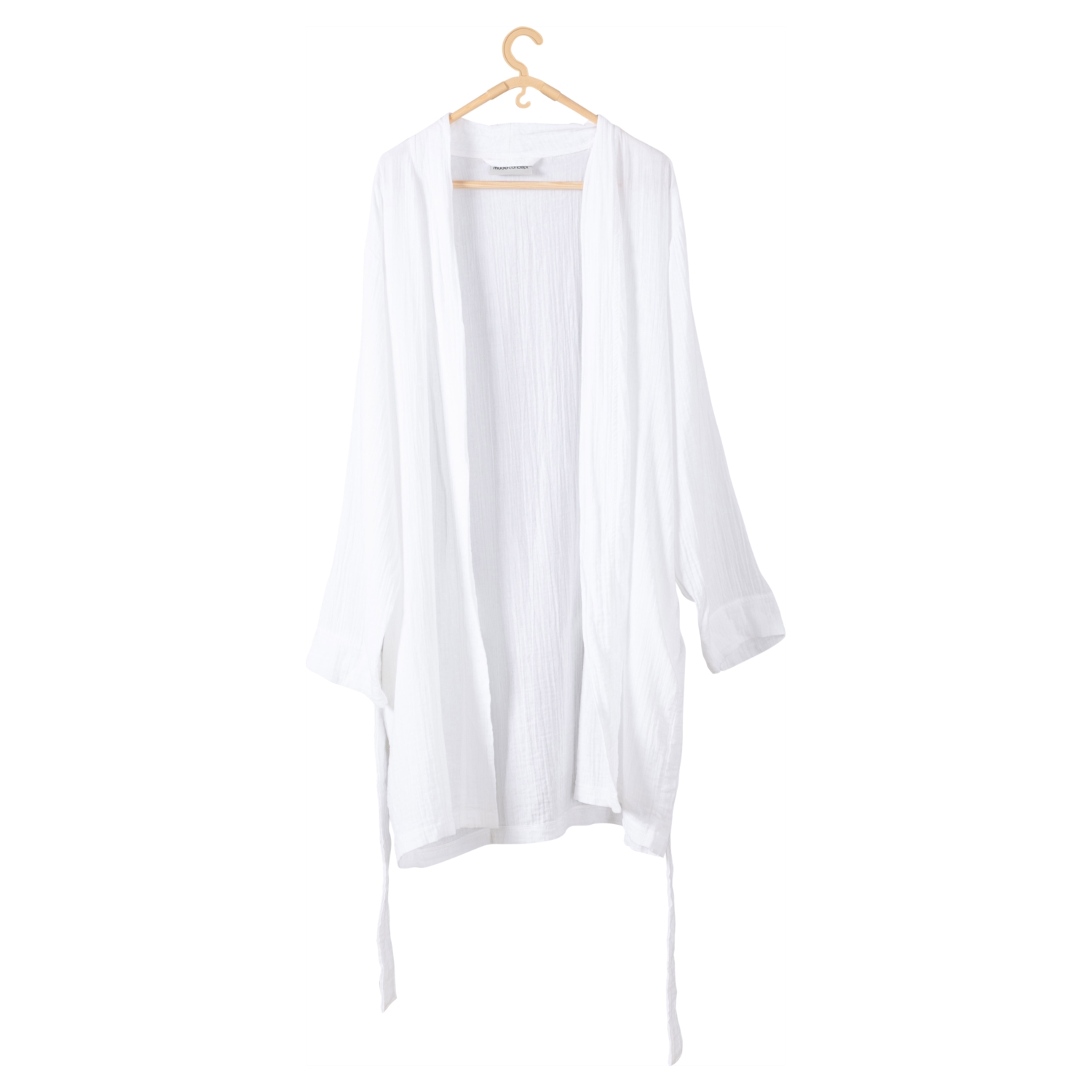 MÜSLİN BORNOZ KADIN BEYAZ