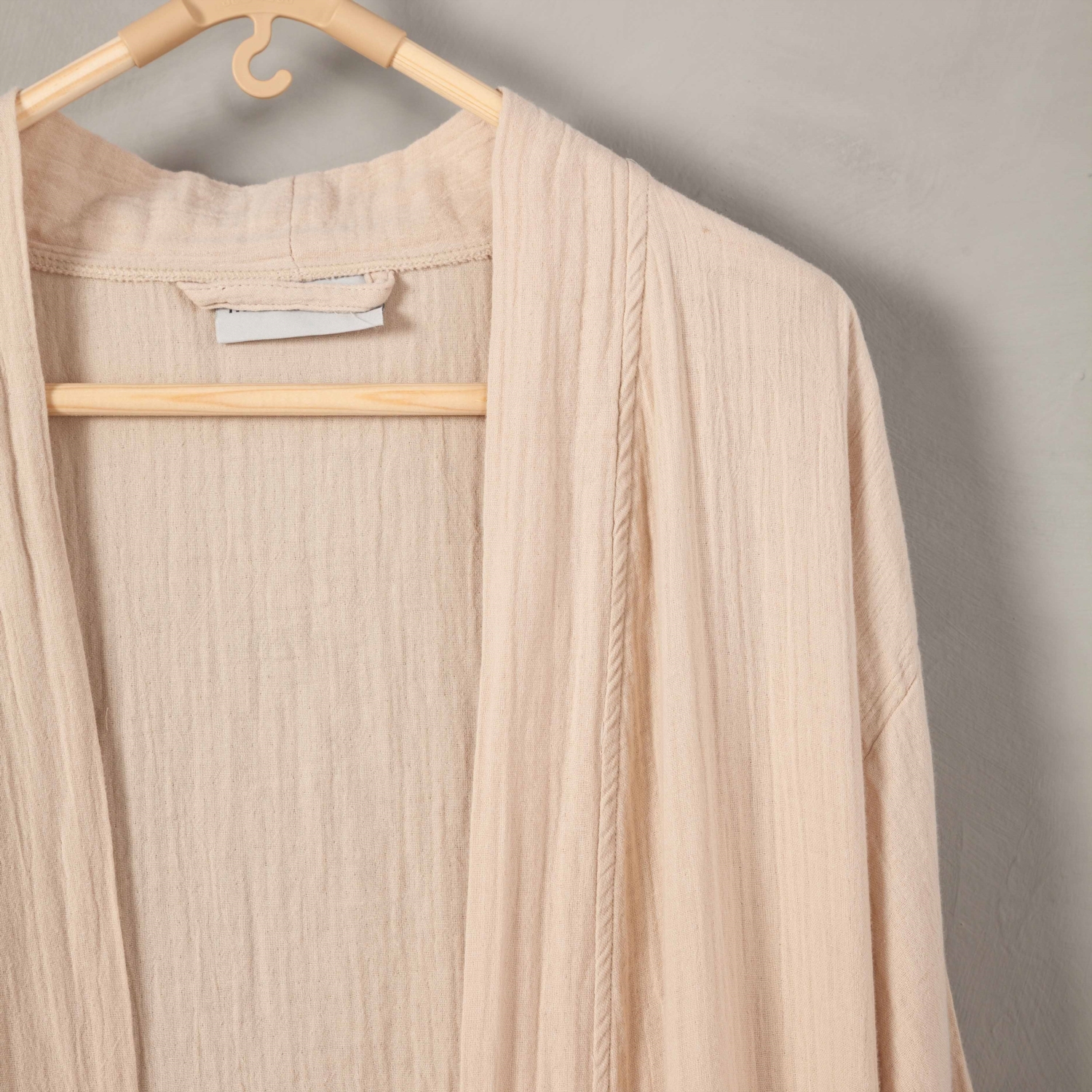 MÜSLİN BORNOZ ERKEK BEJ