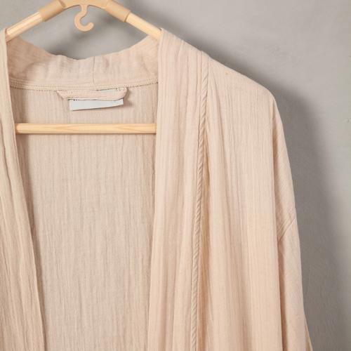  MÜSLİN BORNOZ ERKEK BEJ