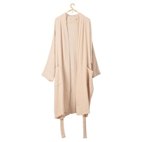  MÜSLİN BORNOZ ERKEK BEJ