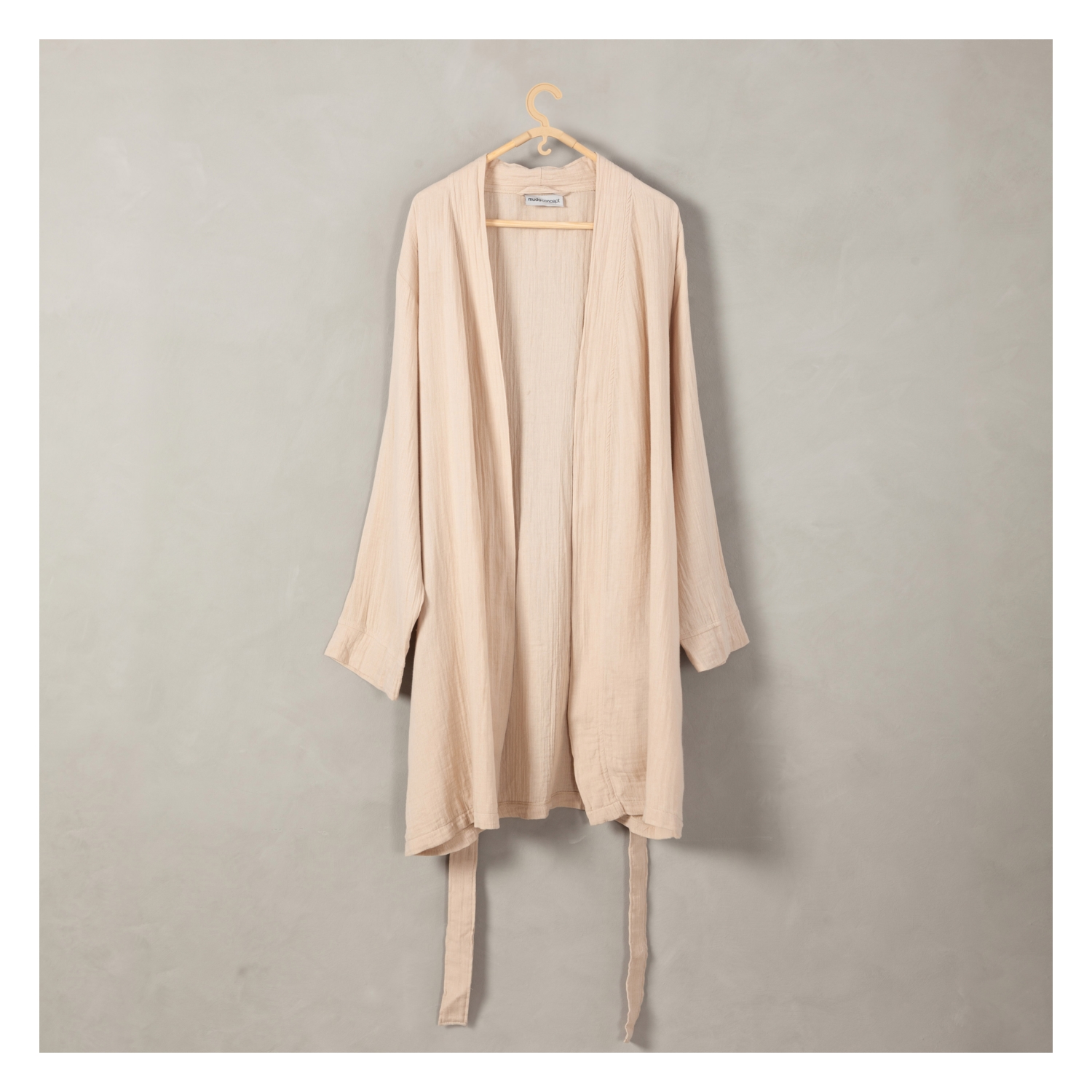 MÜSLİN BORNOZ KADIN BEJ