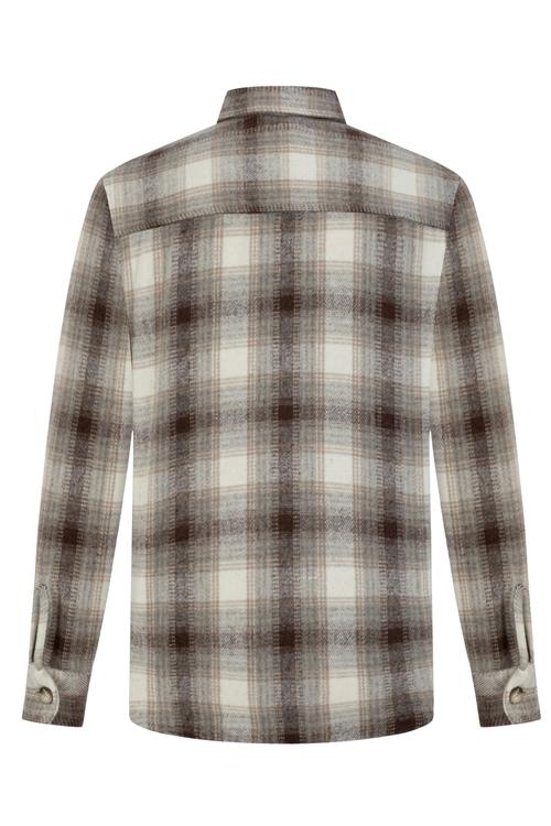  EKOSELİ YÜN KARIŞIMLI GÖMLEK CEKET