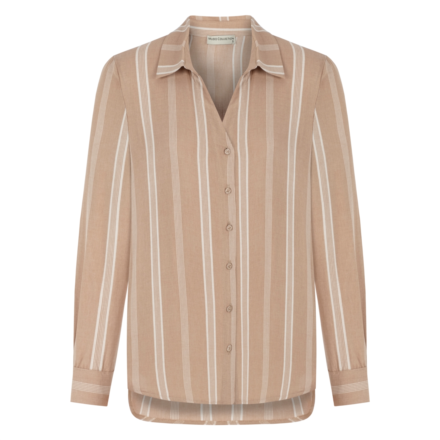 ÇİZGİLİ REGULAR FIT VİSKOZ GÖMLEK