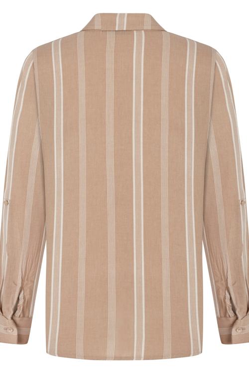  ÇİZGİLİ REGULAR FIT VİSKOZ GÖMLEK