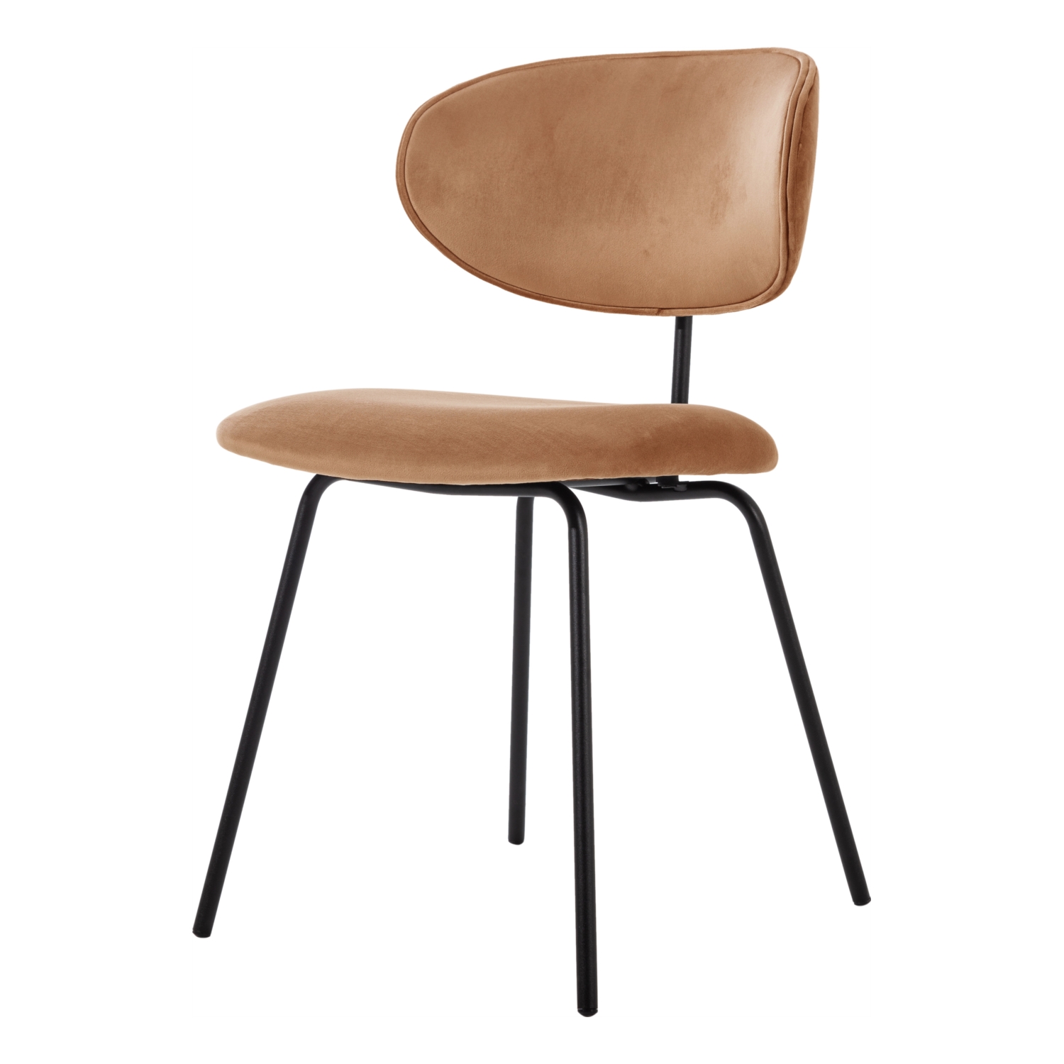 FAROZ SANDALYE AÇIK KAHVE SİYAH AYAK