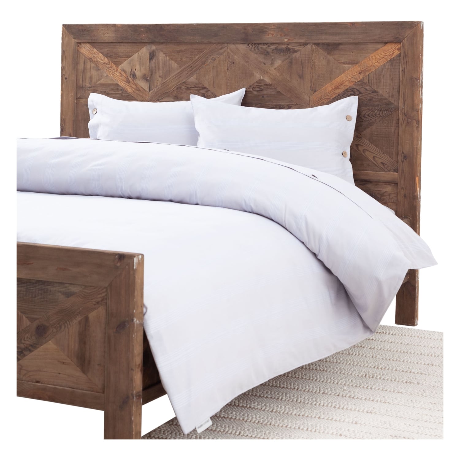 BRIE ÇİFT KİŞİLİK NEVRESİM TAKIMI GRİ 200X220