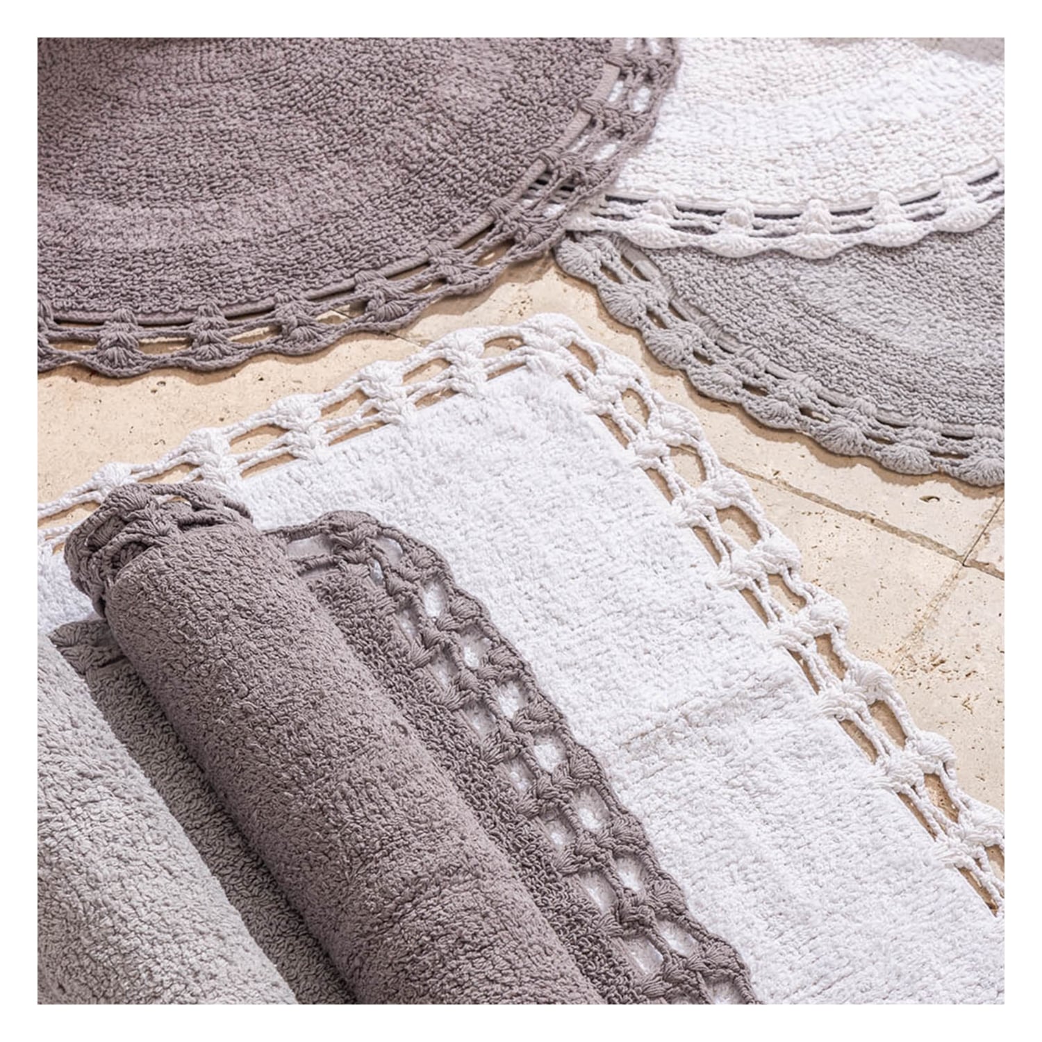 IONA OVAL KOYU GRİ BANYO PASPAS 70X120CM