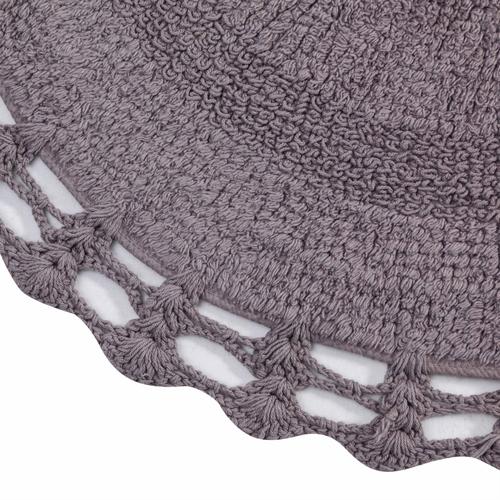  IONA OVAL KOYU GRİ BANYO PASPAS 70X120CM