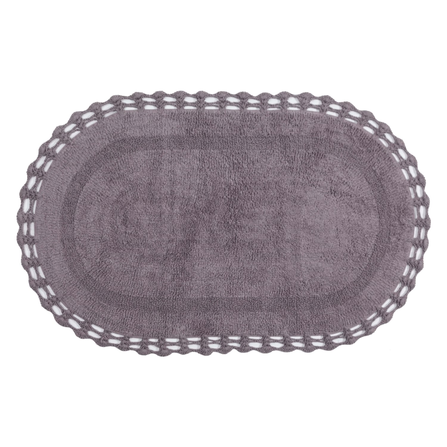 IONA OVAL KOYU GRİ BANYO PASPAS 70X120CM