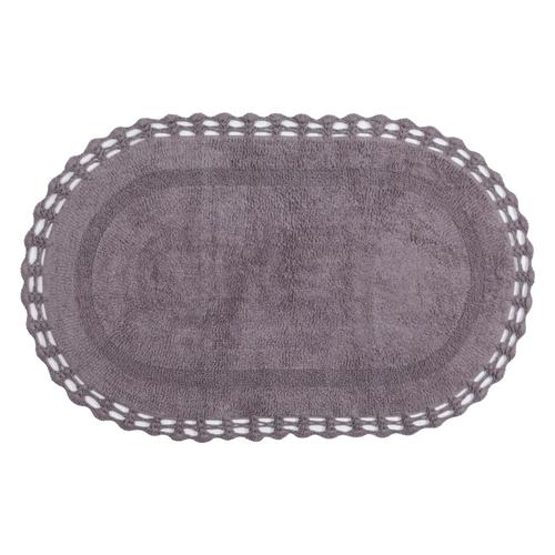  IONA OVAL KOYU GRİ BANYO PASPAS 70X120CM