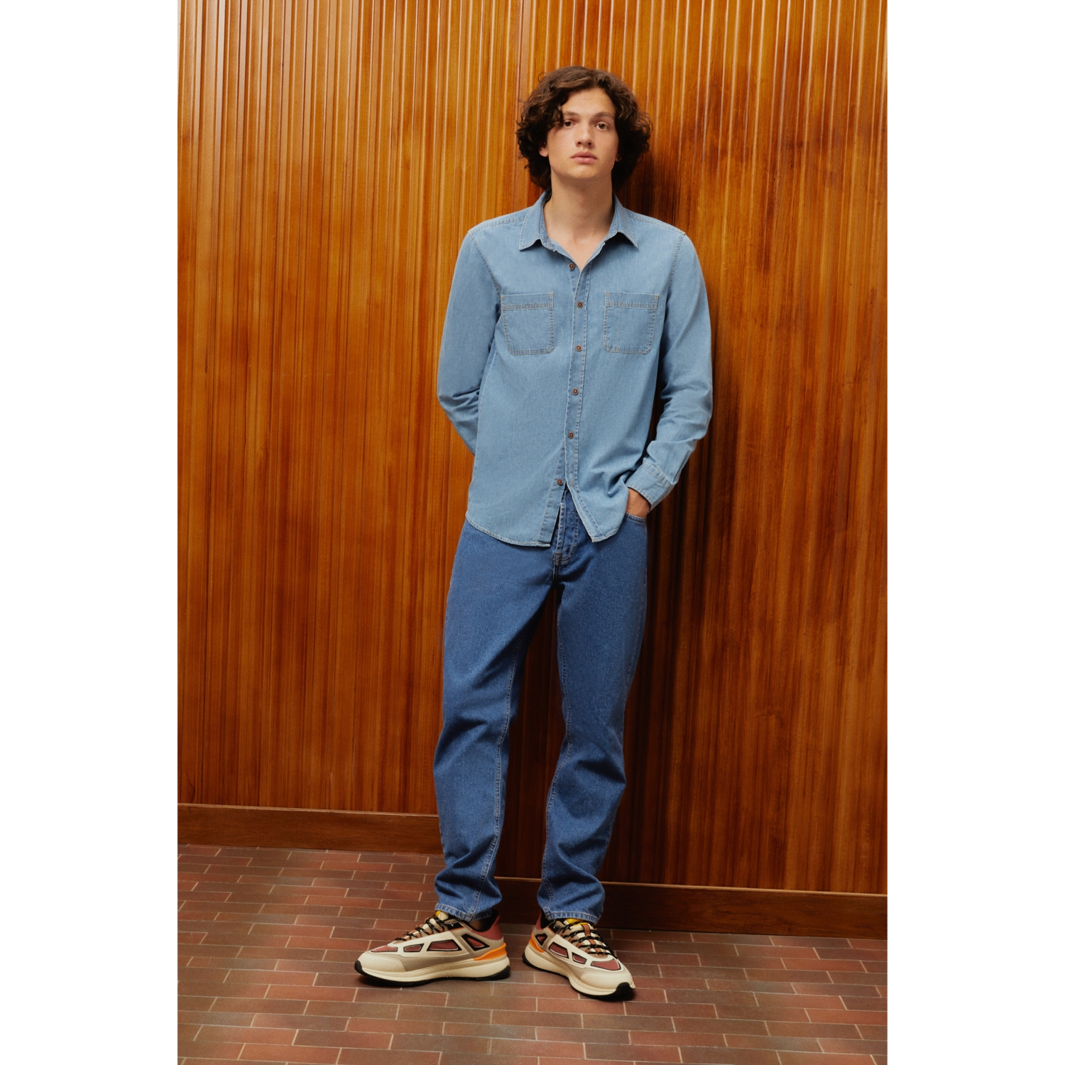 REGULAR FIT JEAN GÖMLEK