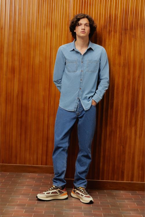  REGULAR FIT JEAN GÖMLEK