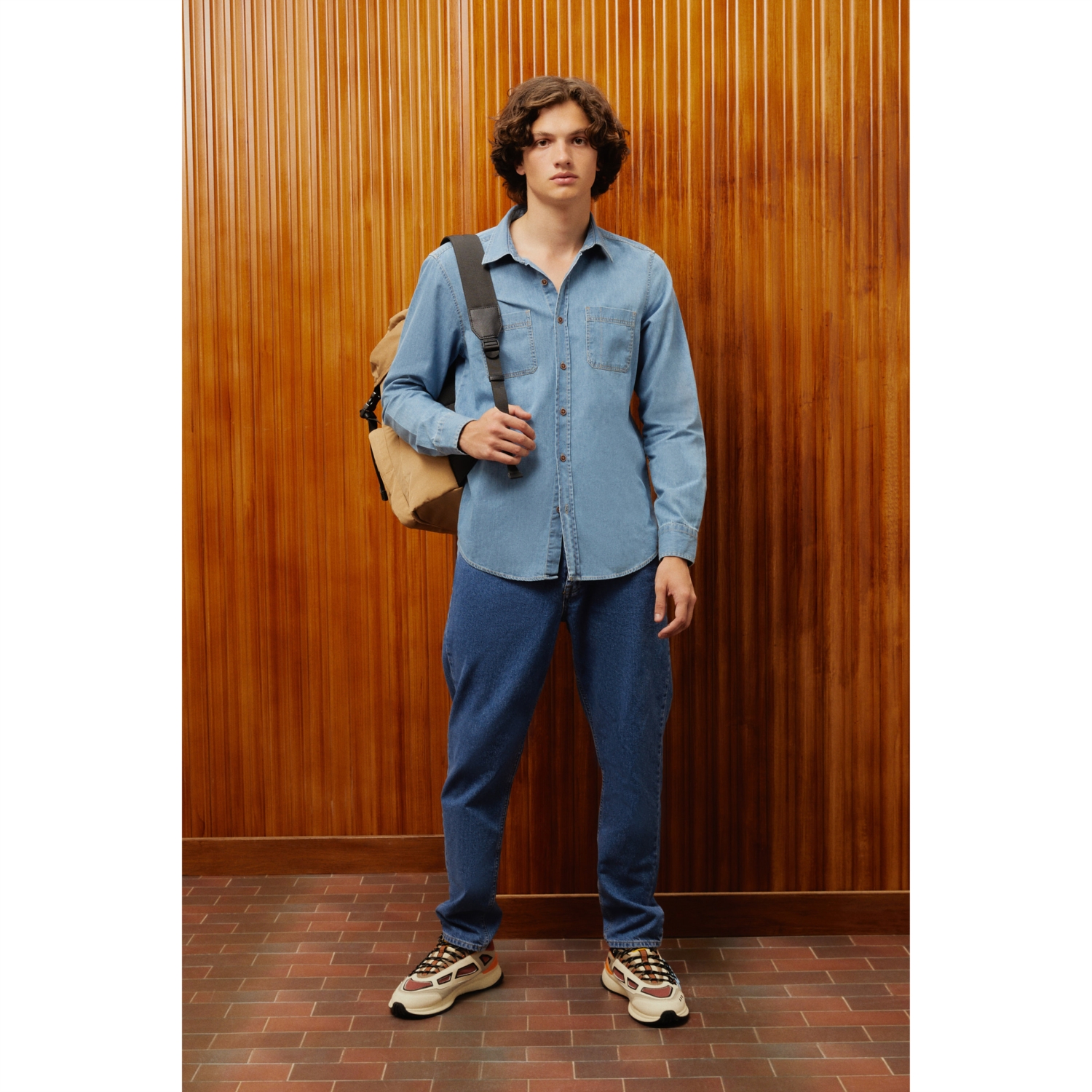 REGULAR FIT JEAN GÖMLEK