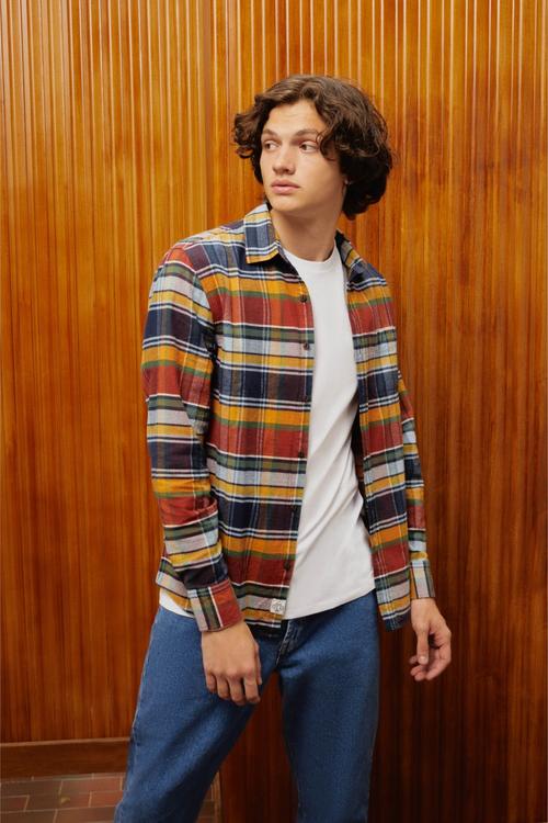  PAMUKLU EKOSELİ ODUNCU GÖMLEK