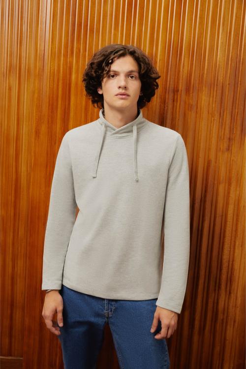  DİK YAKA SWEATSHIRT