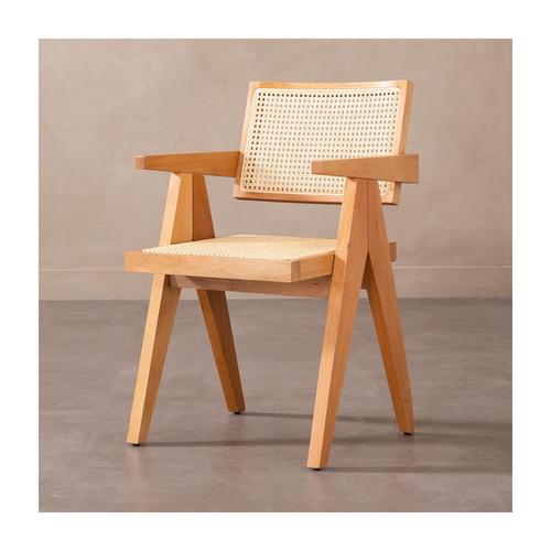  QUILE KOLÇAKLI SANDALYE  NATUREL