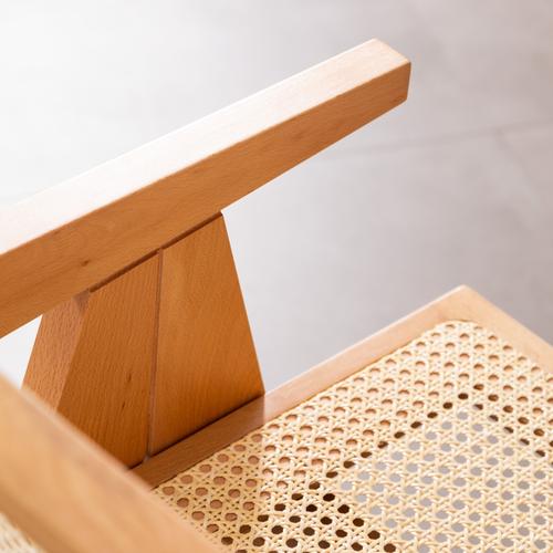  QUILE KOLÇAKLI SANDALYE  NATUREL