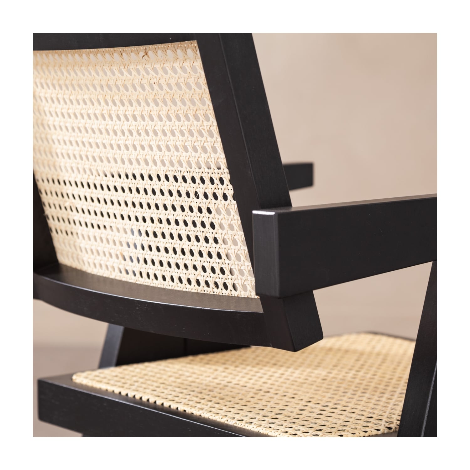 QUILE MASİF AHŞAP HAZERAN SANDALYE SİYAH